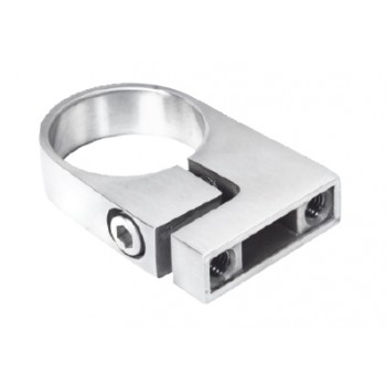 Side Fixing Clamp Ring to suit 48.3mm o/d-Grade 316 Satin Polished